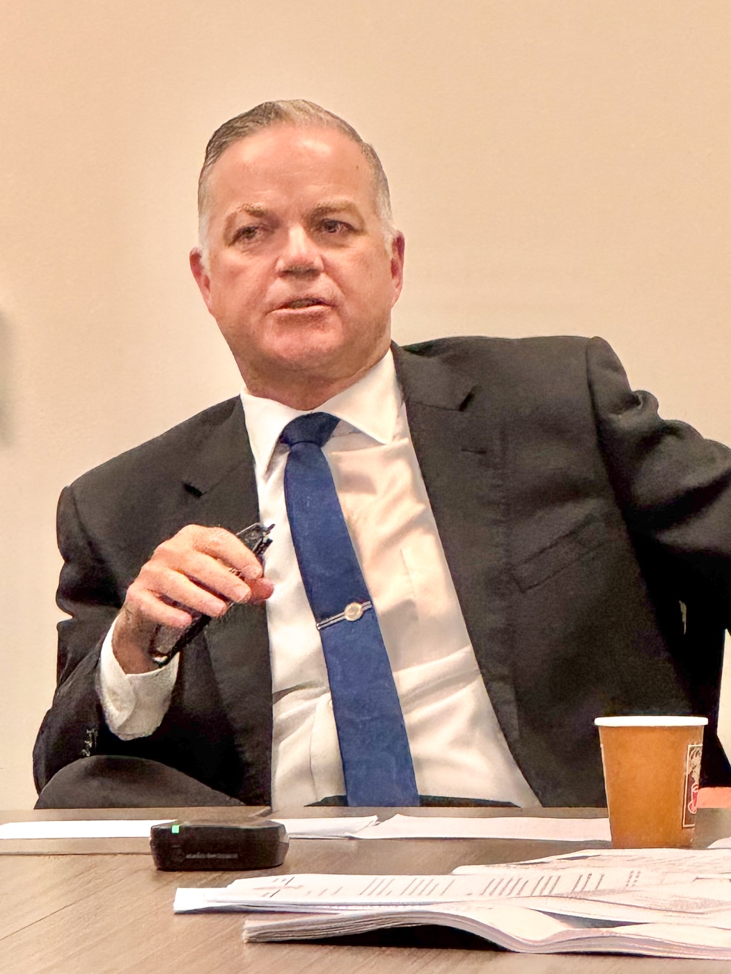 Town Supervisor Ed Smyth. Huntington Weighs Cuts as 19% Tax Increase Enters Budget Talks