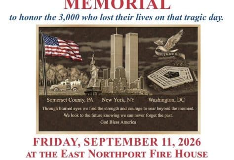 East Northport Fire Department 25th Anniversary 9/11 Candlelight Vigil – Free