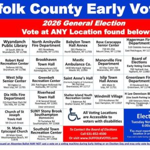 Suffolk County Early Voting – 2026 General Election