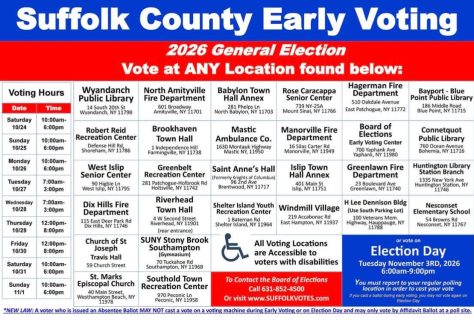 Suffolk County Early Voting – 2026 General Election
