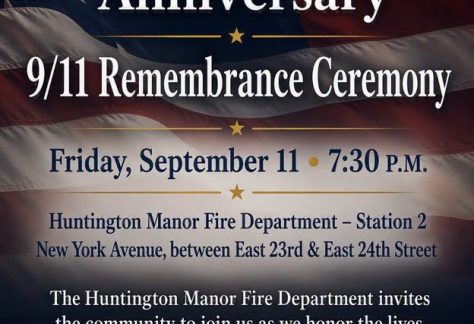 Huntington Manor Fire Department 25th Anniversary 9/11 Remembrance Ceremony – Free