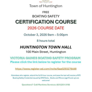 Boating Safety Certification Course – Free