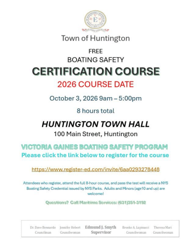 Boating Safety Certification Course – Free