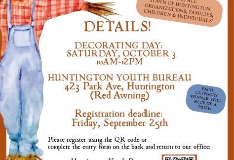 Huntington Youth Bureau Institute Scarecrow Decorating Contest 2026 – Free