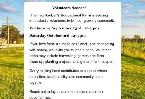 Kerber’s Educational Farm Volunteer Days – Free