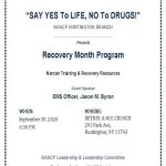 NAACP Huntington Branch Recovery Month Program – Free