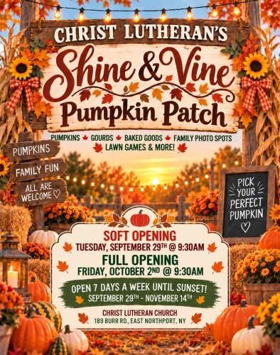 Christ Lutheran’s Shine & Vine Pumpkin Patch