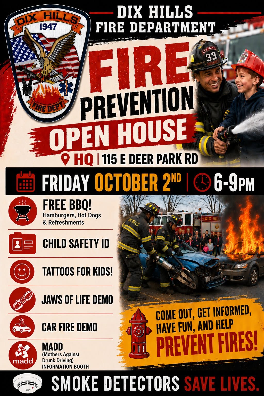 Dix Hills Fire Department Fire Prevention Open House – Free