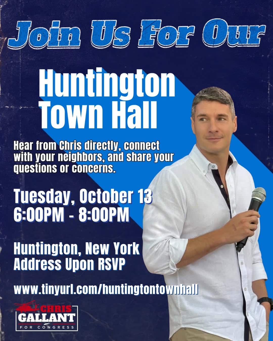 Chris Gallant to Hold Town Hall in Huntington - Free