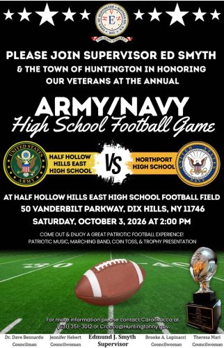 5th Annual Town of Huntington Army/Navy High School Football Game – Free