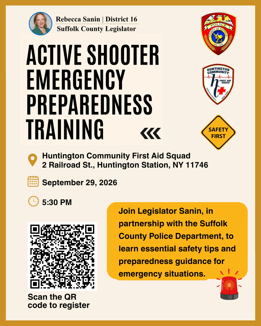 Active Shooter Emergency Preparedness Training – Free