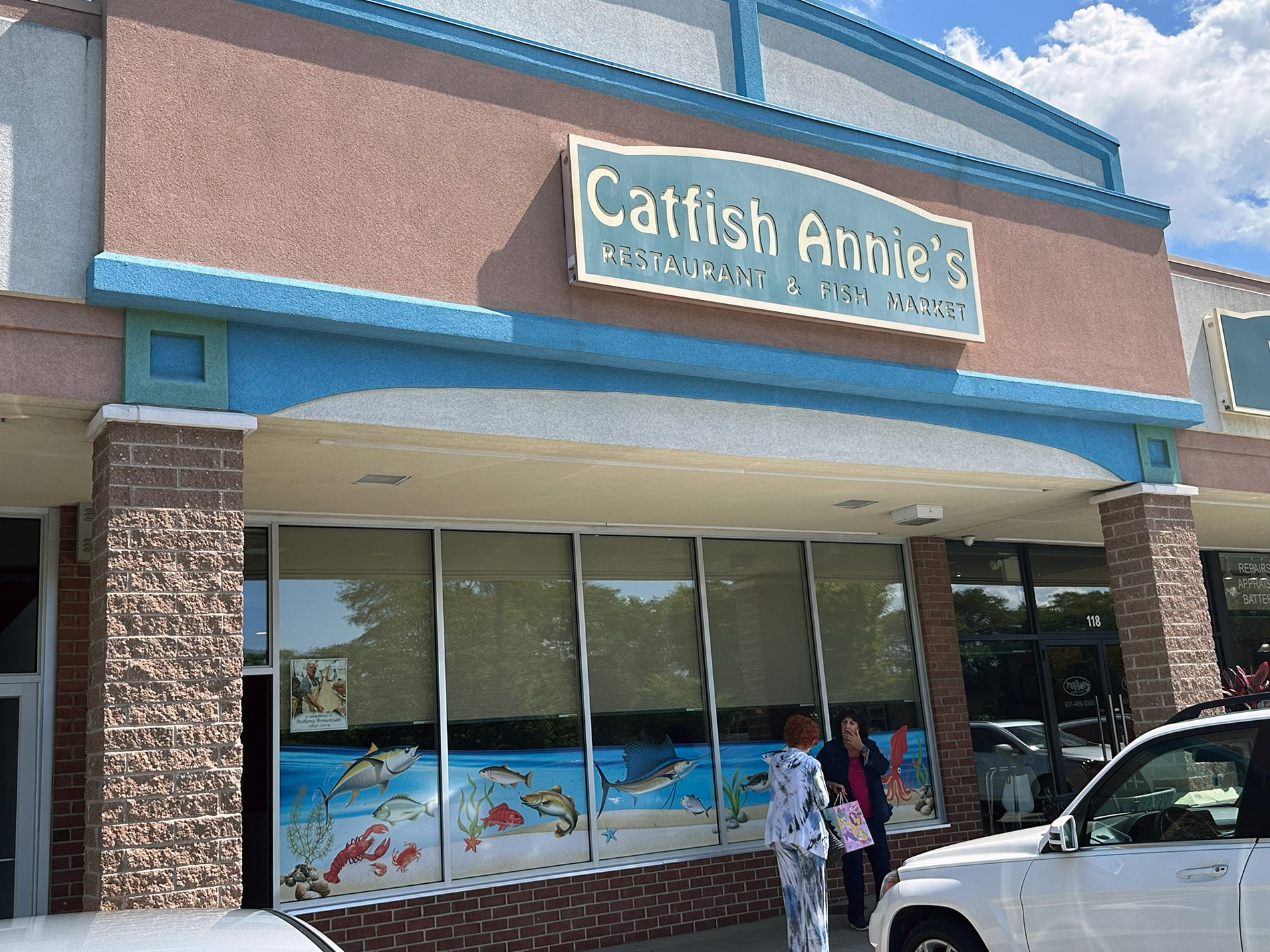 August 2024 Catfish Annie's storefront. Catfish Annie’s Isn’t Closing: Commack Favorite Begins a New Chapter