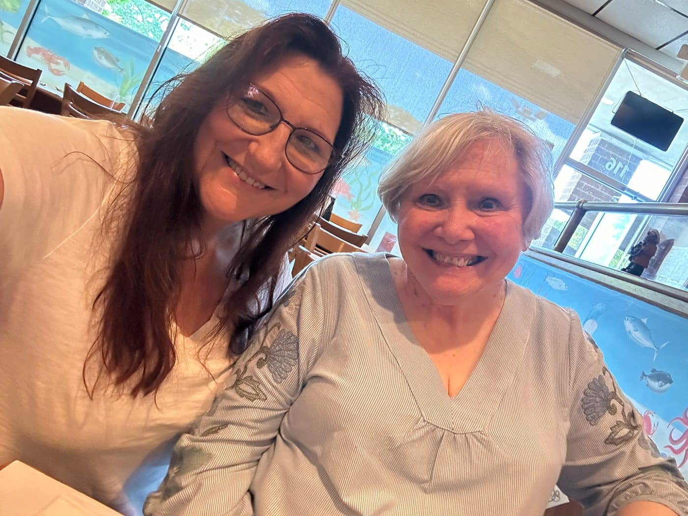 June Margolin - Huntington Matters and Linda Crowley met for lunch at Catfish Annie's in August 2024. Catfish Annie’s Isn’t Closing: Commack Favorite Begins a New Chapter