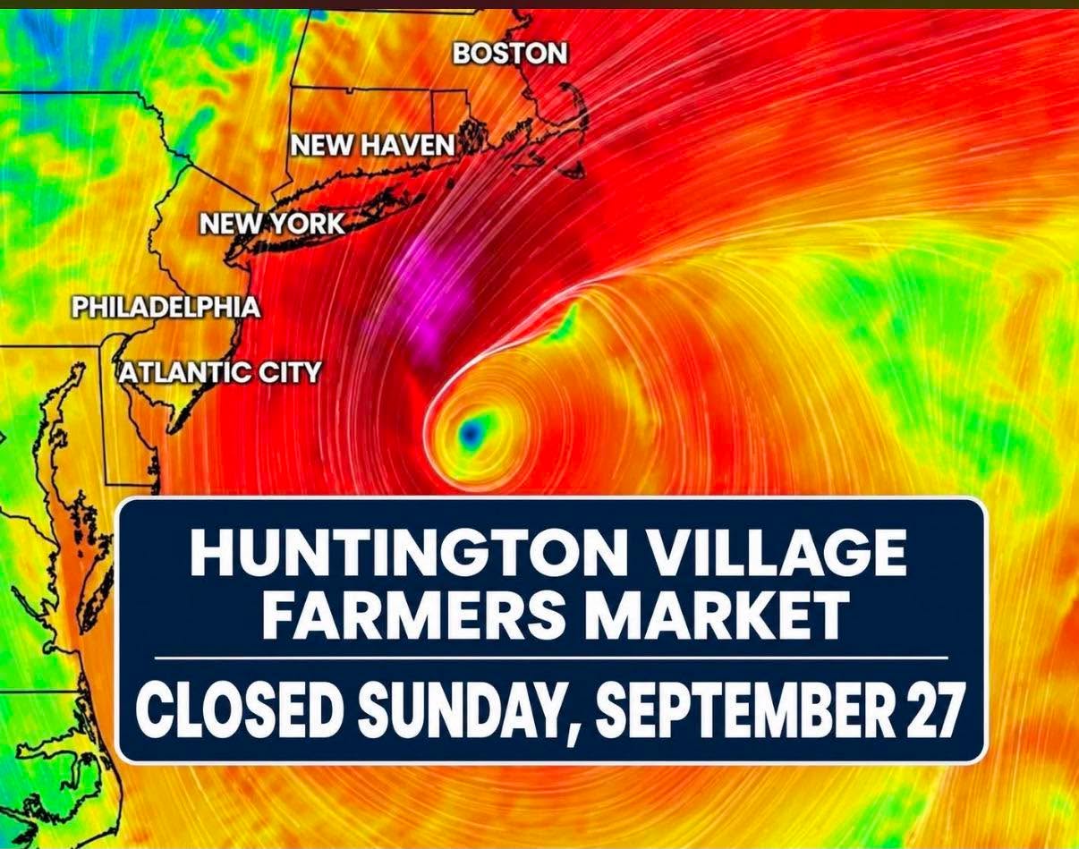 Huntington Village Farmers Market Closed