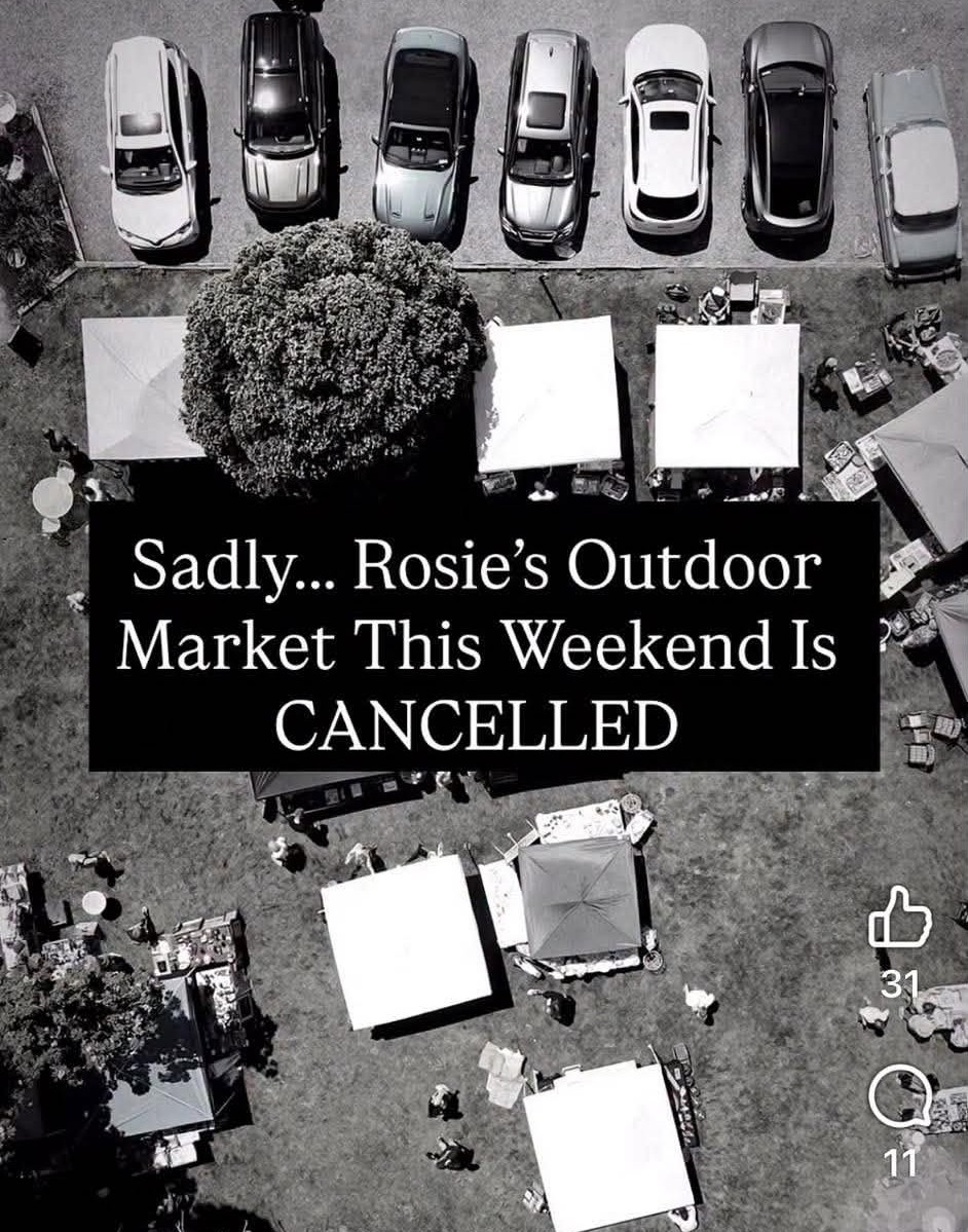 Rosie’s Vintage Market Closed