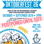 Postponed to 10/3: Oktoberfest 26 at Six Harbors Brewing Company