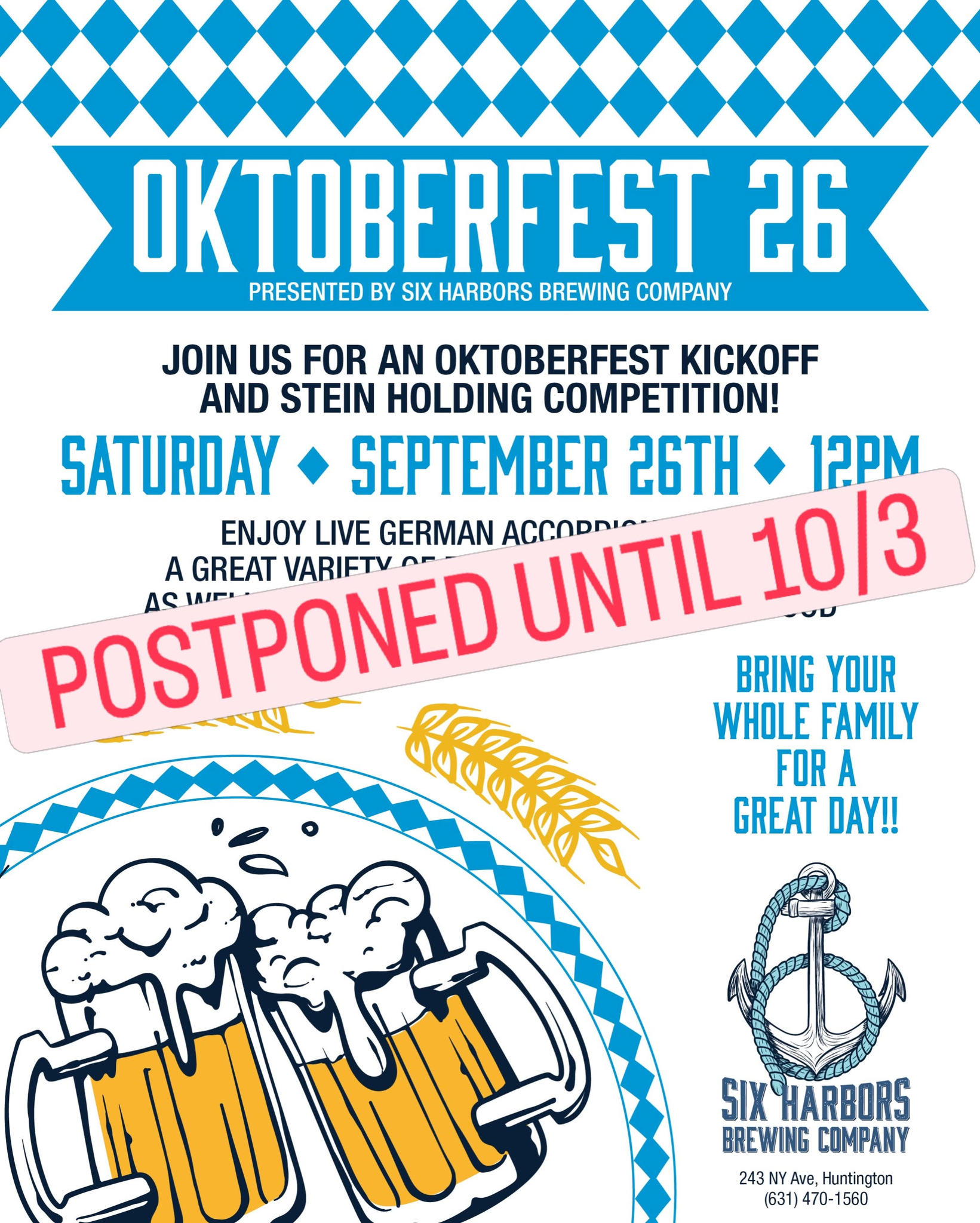 Six Harbors Postponed Oktoberfest