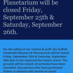 Vanderbilt Museum Closed