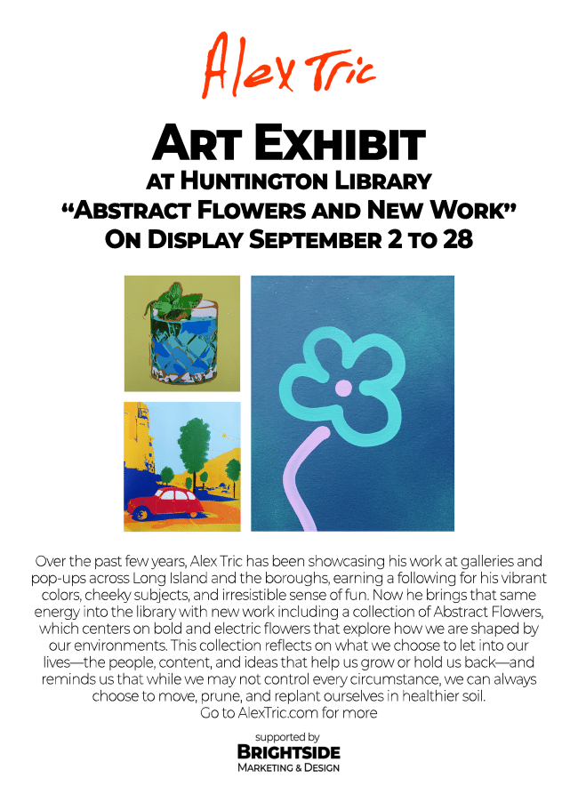 Alex Tric Art Exhibit: “Abstract Flowers and New Work” – Free