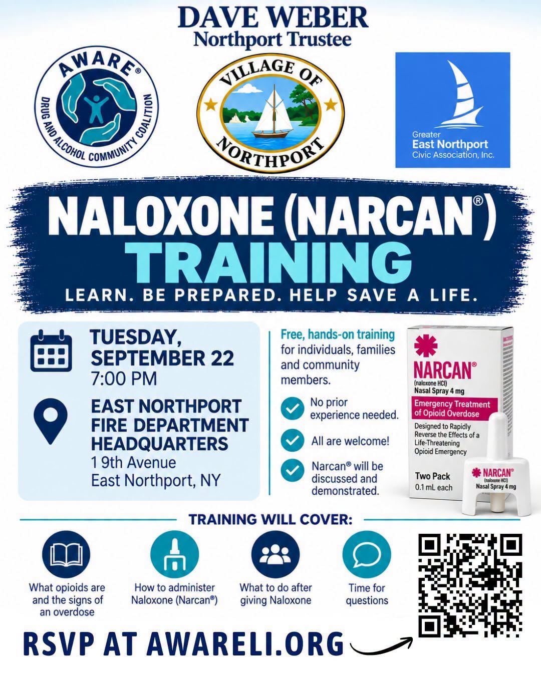 Naloxone (Narcan®) Training – Free