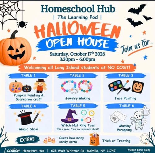Homeschool Hub Halloween Open House – Free