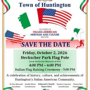 Italian-American Heritage and Culture Month Celebration & Flag Raising – Free
