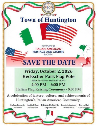 Italian-American Heritage and Culture Month Celebration & Flag Raising – Free
