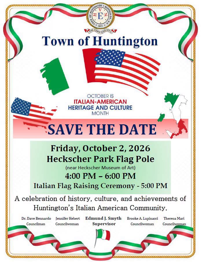 Italian-American Heritage and Culture Month Celebration & Flag Raising – Free