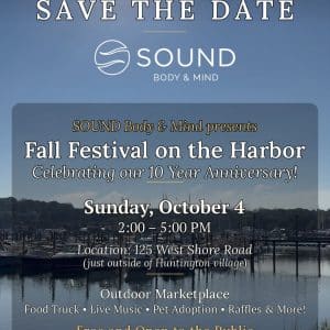NEW DATE: SOUND Body & Mind Fall Festival on the Harbor – Free