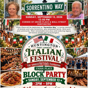 Sorrentino Way Street Dedication Honoring Andrea & Luisa Sorrentino – Free
