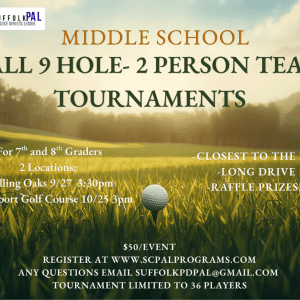 PAL Fall Middle School Golf Tournament at Northport Golf Course