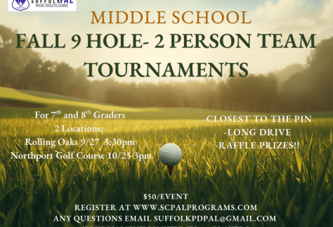PAL Fall Middle School Golf Tournament at Northport Golf Course