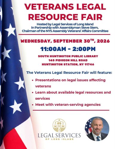 Veterans Legal Resource Fair – Free