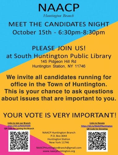 NAACP Huntington Branch Meet the Candidates Night – Free