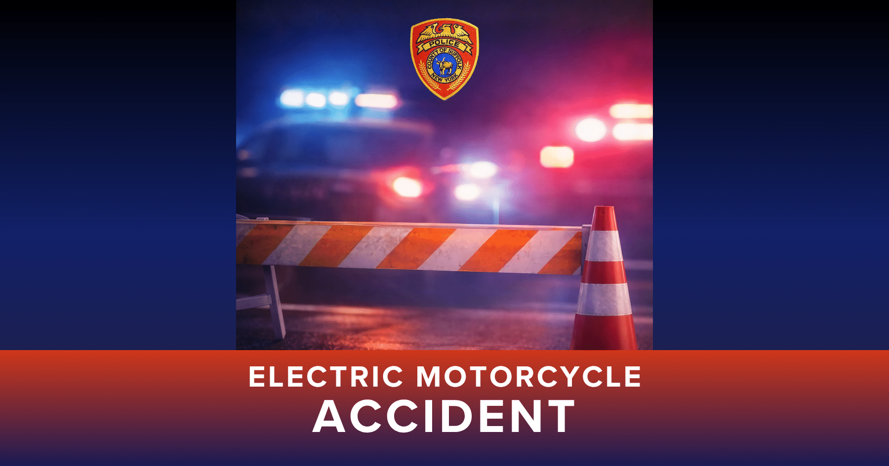 Suffolk County Police Department Electric Motorcycle Accident image