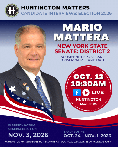 LIVE: MARIO MATTERA Interview for NYS Senate District 2 Candidate | Incumbent | Republican + Conservative | Election 2026