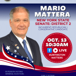 Rescheduled LIVE: MARIO MATTERA Interview | NYS Senate District 2 Candidate | Election 2026