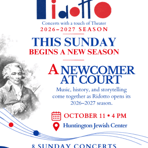 Ridotto Concerts Presents A Newcomer at Court