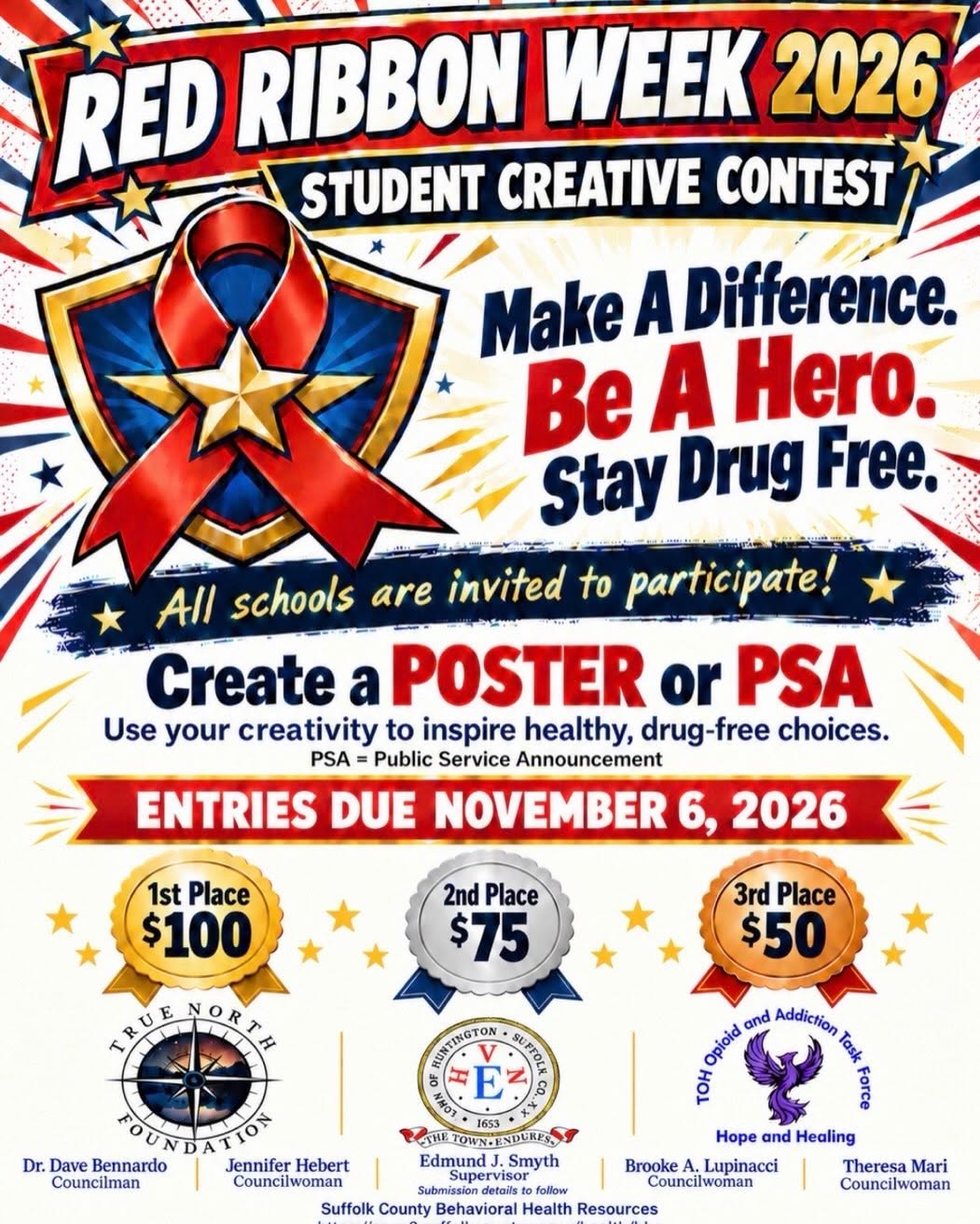 2026 Red Ribbon Week Student Poster & PSA Contest