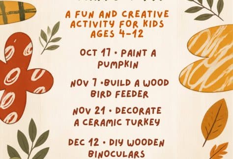 Craft Time at Cold Spring Harbor Fish Hatchery & Aquarium Ages 4-12