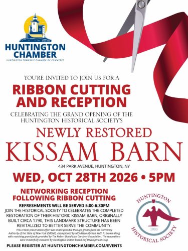 Kissam Barn Grand Opening Ribbon Cutting & Reception – Free