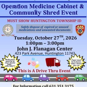 Operation Medicine Cabinet & Community Shred Event - Free