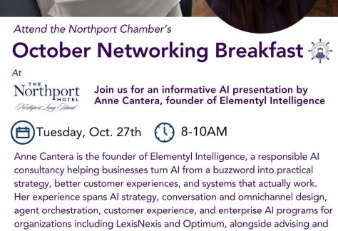 Northport Chamber October Networking Breakfast – AI Presentation with Anne Cantera