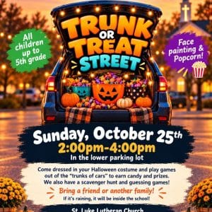 Trunk or Treat Street at St. Luke Lutheran Church